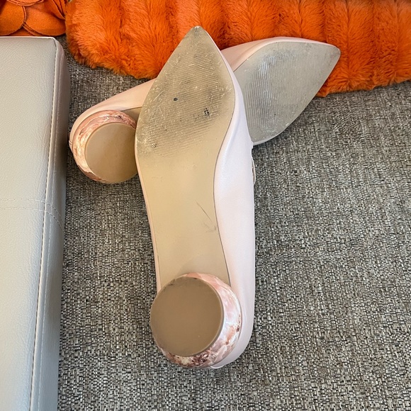 ❣️JustFab Bold In Business Blush Pink Chainlink Flats❣️ - Picture 11 of 11